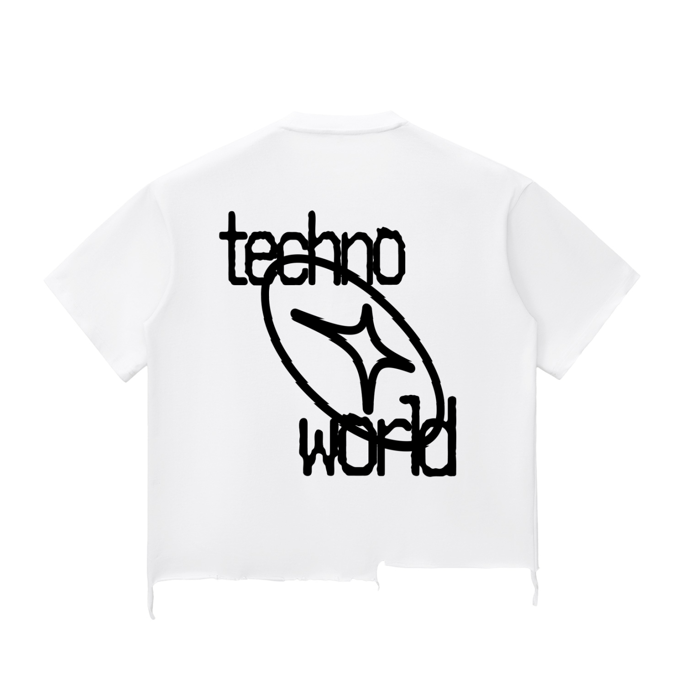 TW BOXY EDGE TEE WHITE