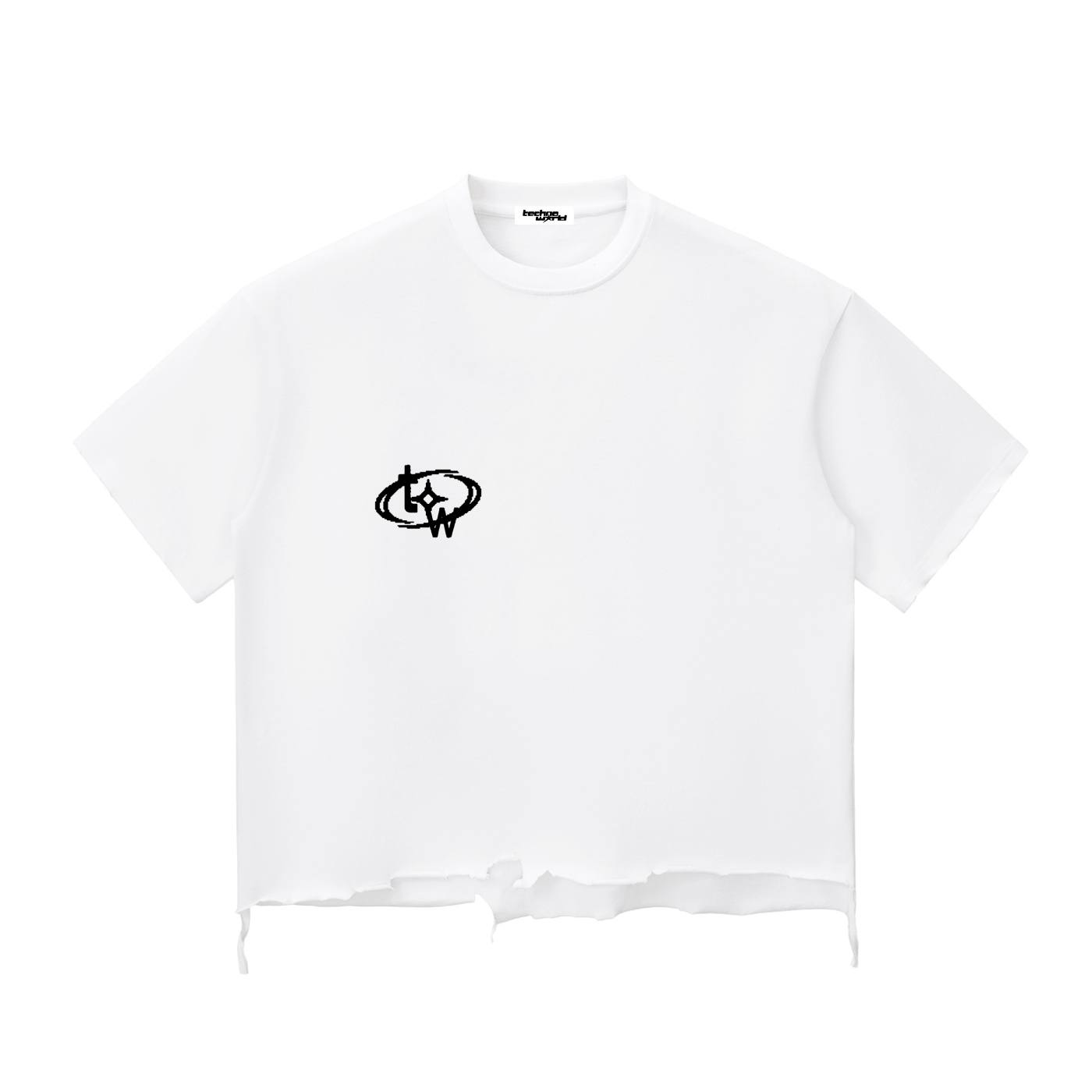 TW BOXY EDGE TEE WHITE
