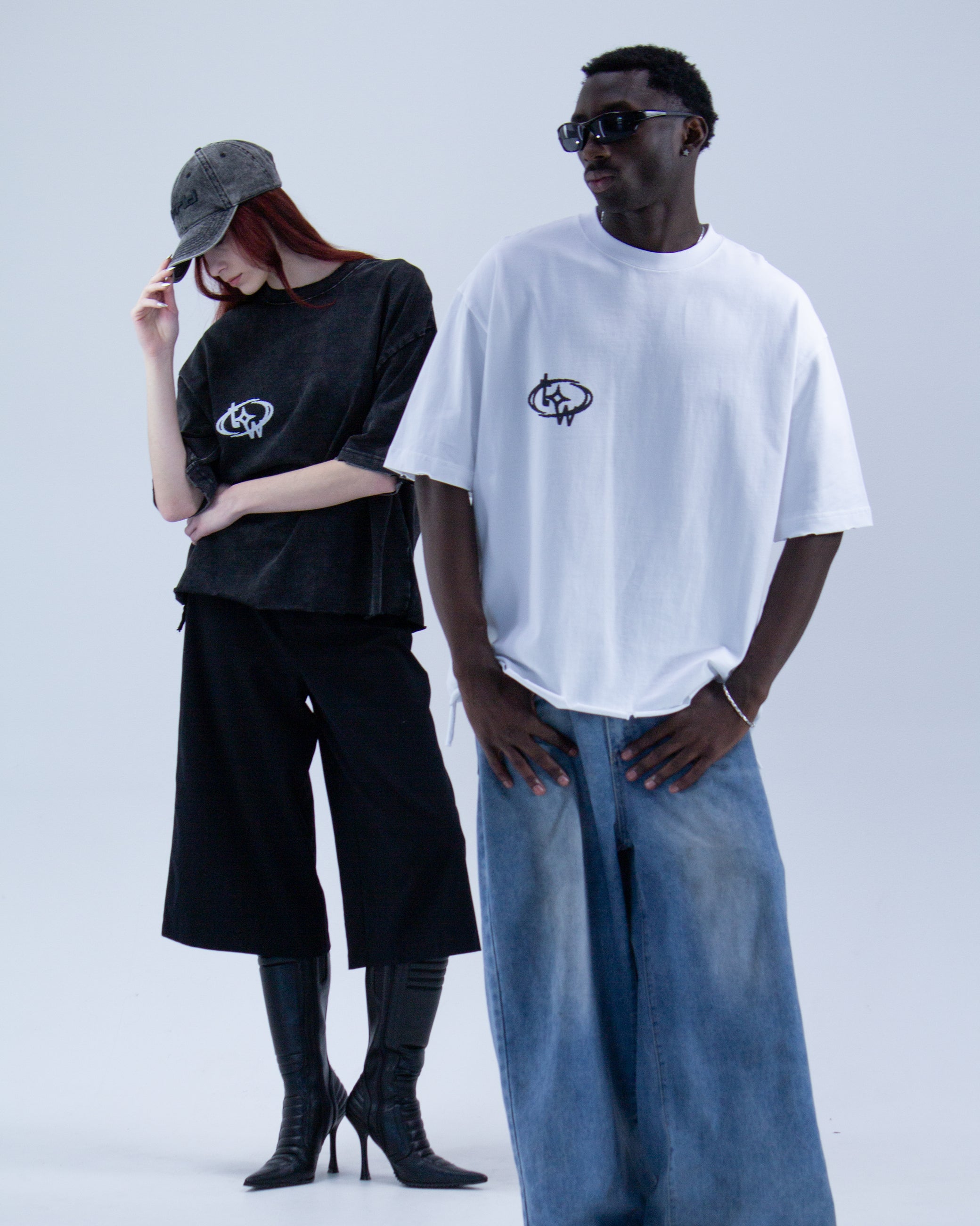 TW BOXY EDGE TEE BLACK