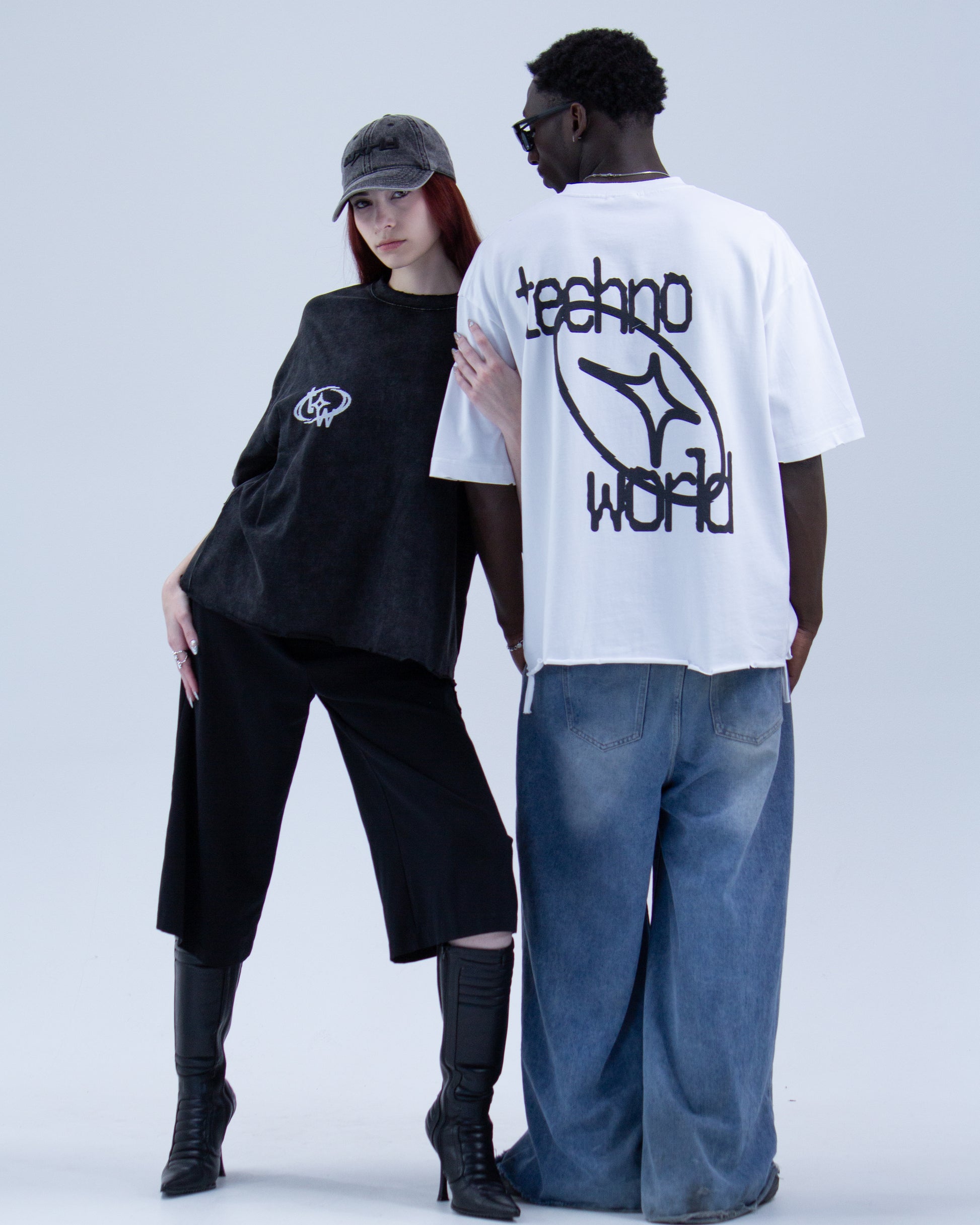 TW BOXY EDGE TEE BLACK