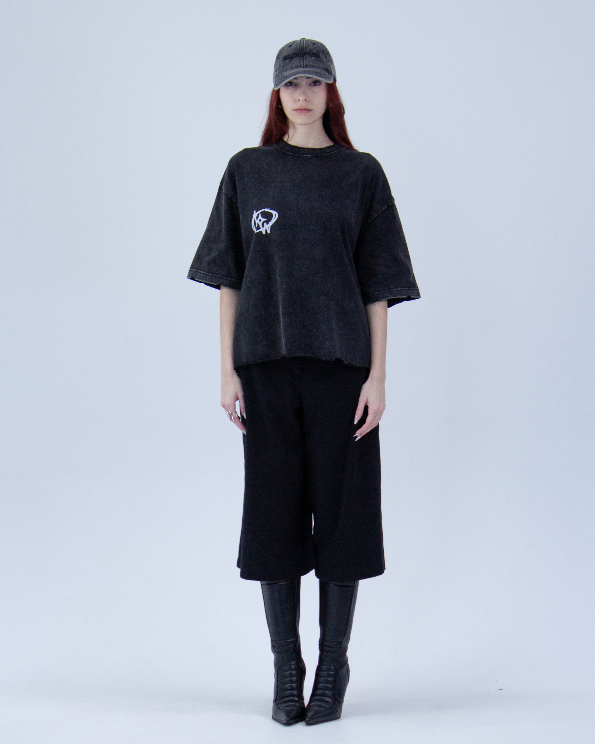 TW BOXY EDGE TEE BLACK