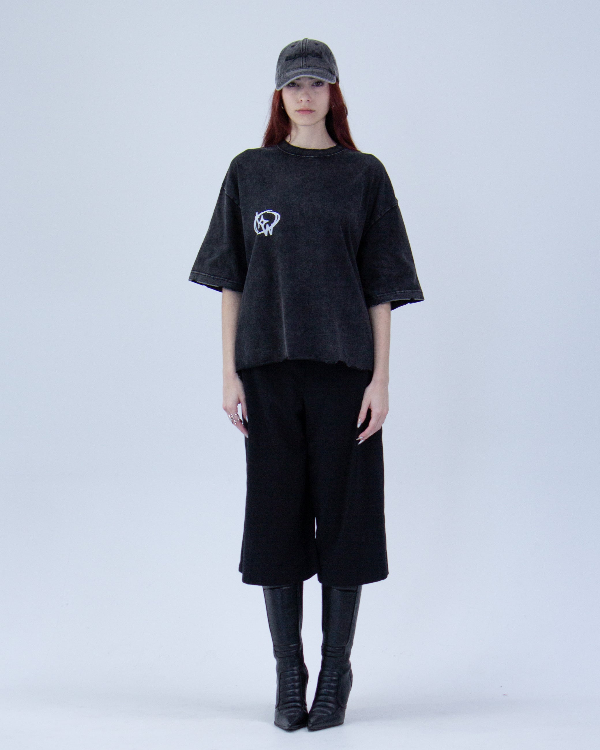 TW BOXY EDGE TEE BLACK
