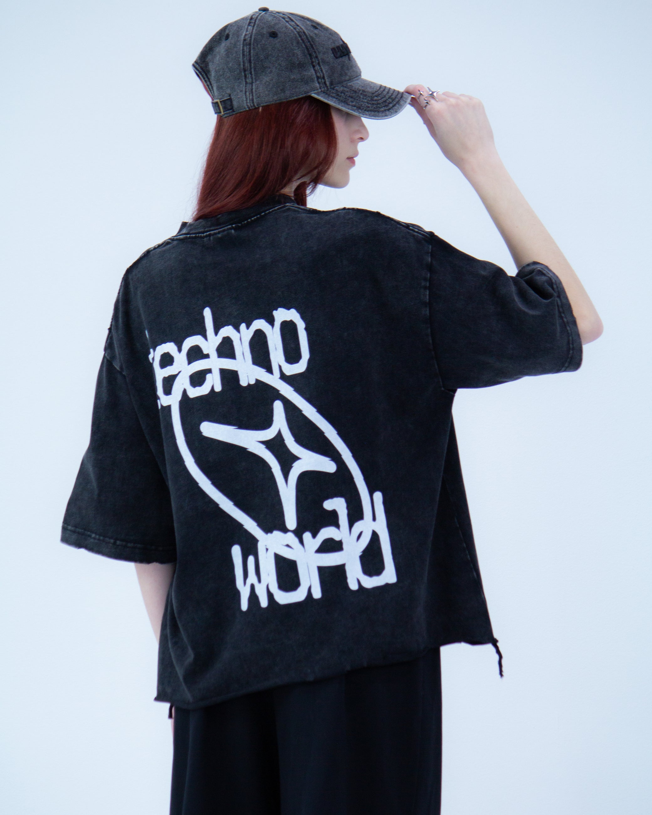 TW BOXY EDGE TEE BLACK
