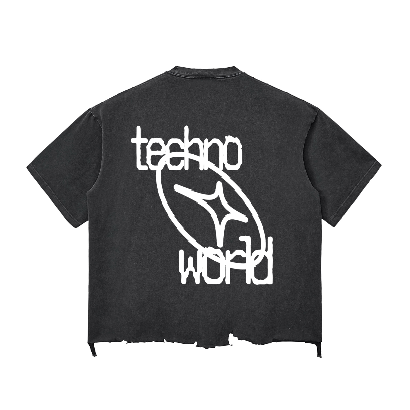TW BOXY EDGE TEE BLACK