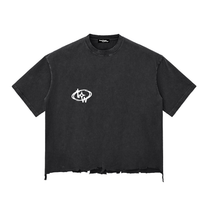 TW BOXY EDGE TEE BLACK
