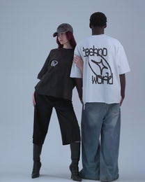 TW BOXY EDGE TEE BLACK